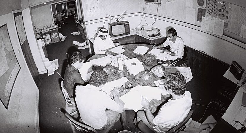 تعيين الراحل، الشيخ أحمد بن حامد آل حامد، وزيراً للإعلام، في أول تشكيل وزاري بعد تأسيس الدولة. بالإضافة إلى تأسيس إذاعة رأس الخيمة.